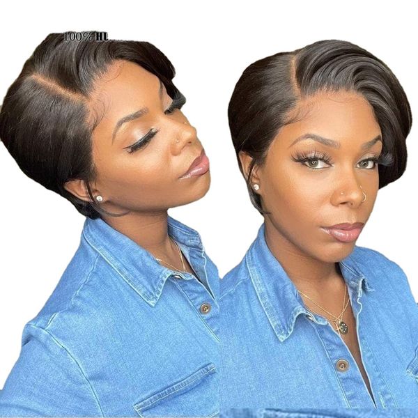 short human hair wigs pixie cut straight remy brazilian transparent straight bob human hair wigs for black women, Black;brown
short human hair wigs pixie cut straight remy brazilian transparent straight bob human hair wigs for black women, Black;brown