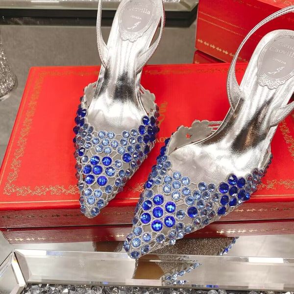summer luxury women vega crystal sandals shoes renecaovilla crystal stones point toe slingback wedding party dress lady high heels eu35-43, Black
summer luxury women vega crystal sandals shoes renecaovilla crystal stones point toe slingback wedding party dress lady high heels eu35-43, Black