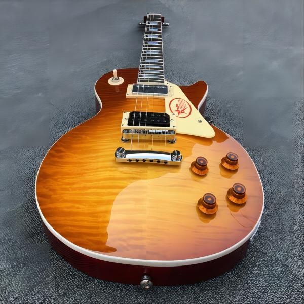 mark knopfler 1958 amber brown flame maple lp electric guitar, little pin abr-1 bridge, tuilp tuners155
mark knopfler 1958 amber brown flame maple lp electric guitar, little pin abr-1 bridge, tuilp tuners155