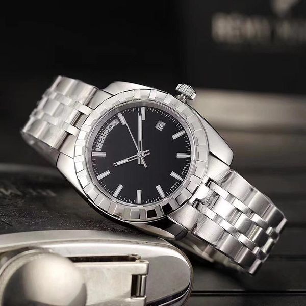 men's watch stainless steel strap automatic movement sapphire glass mirror, Slivery;brown
men's watch stainless steel strap automatic movement sapphire glass mirror, Slivery;brown
