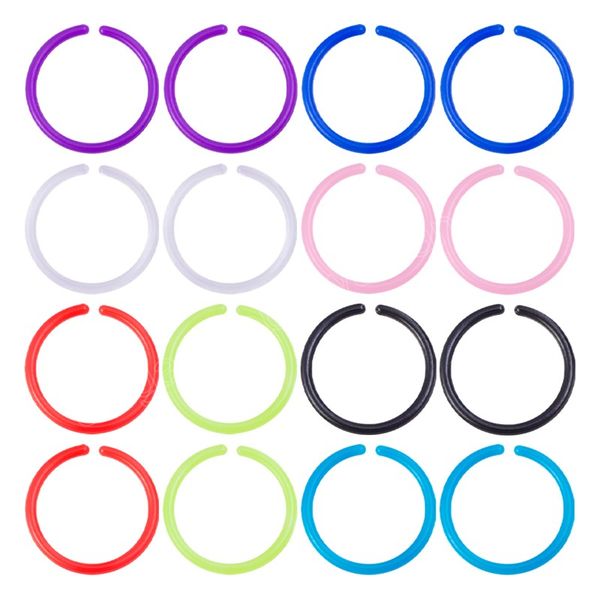 acrylic hoop earrings nose ring septum lip piercing rings set ear cartilage tragus helix circular body jewelry, Silver
acrylic hoop earrings nose ring septum lip piercing rings set ear cartilage tragus helix circular body jewelry, Silver