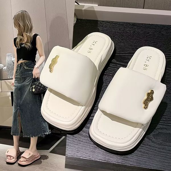 women's platform slippers summer outdoor comfortable non-slip beautiful personality shopping play leisure beach sandals, Black
women's platform slippers summer outdoor comfortable non-slip beautiful personality shopping play leisure beach sandals, Black