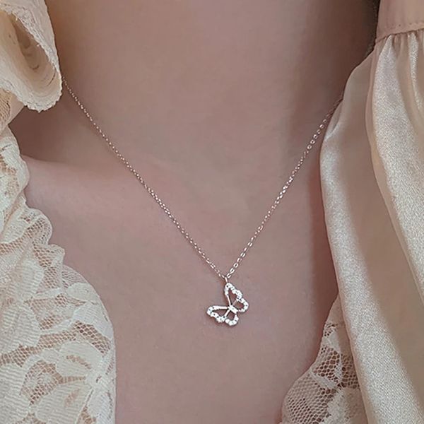 fashion silver color butterfly necklace for women ins crystal pendant necklace ladies clavicle chain necklace party jewelry
fashion silver color butterfly necklace for women ins crystal pendant necklace ladies clavicle chain necklace party jewelry