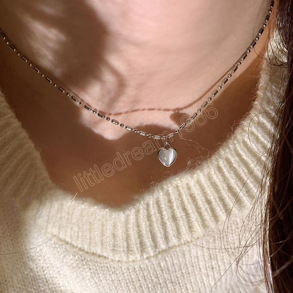 love heart pendant necklace silver color clavicle chain necklace for women bead chain neck fashion party jewelry gift
love heart pendant necklace silver color clavicle chain necklace for women bead chain neck fashion party jewelry gift