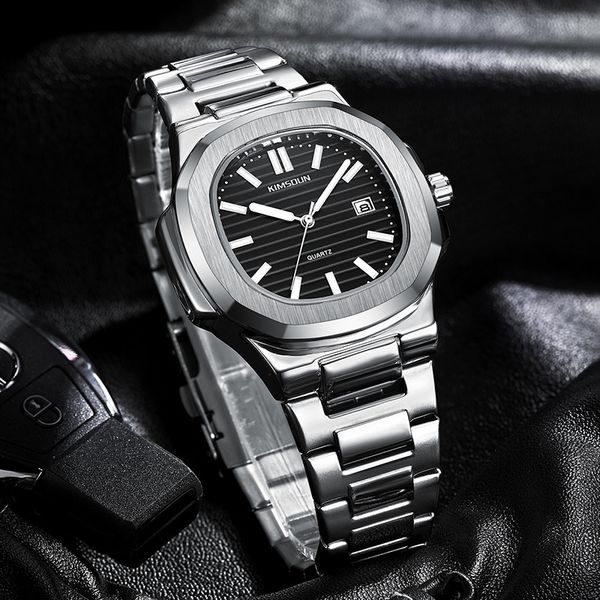 new men's luminous quartz watch fashion steel red and blue focal circle green ghost non-automatic mechanical waterproof luminous sports, Slivery;brown 
new men's luminous quartz watch fashion steel red and blue focal circle green ghost non-automatic mechanical waterproof luminous sports, Slivery;brown