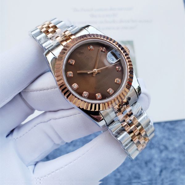 watch automatic mechanical mens watches 41mm silver wristband waterproof all stainless steel wristband fashion designer wristwatch a53, Slivery;brown
watch automatic mechanical mens watches 41mm silver wristband waterproof all stainless steel wristband fashion designer wristwatch a53, Slivery;brown