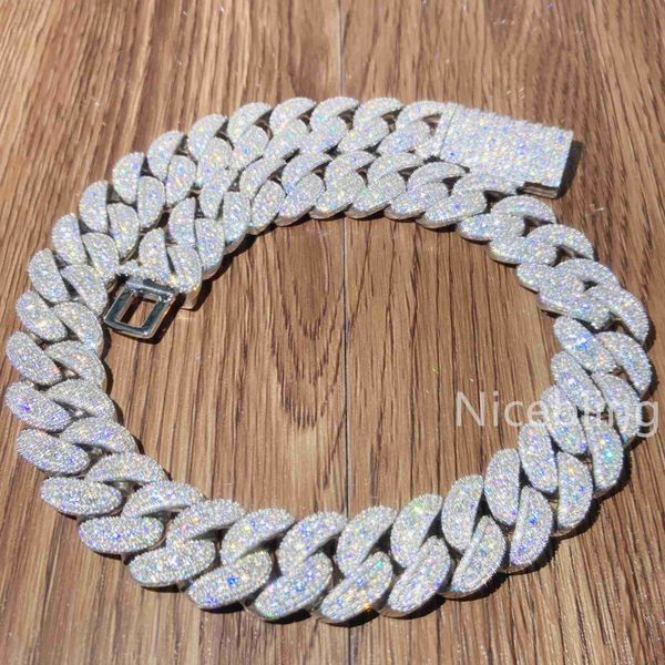 new arrivals moissanite diamond silver 925 hip hop necklace jewelry cuban iced chain men necklace
new arrivals moissanite diamond silver 925 hip hop necklace jewelry cuban iced chain men necklace