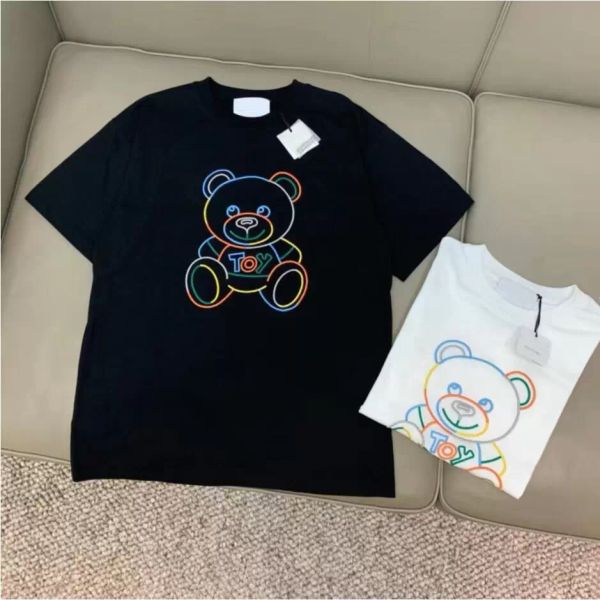 2022 summer new short sleeve brand designer t-shirt men's women color the bear round neck luxury half sleeve base shir fsq, White
2022 summer new short sleeve brand designer t-shirt men's women color the bear round neck luxury half sleeve base shir fsq, White