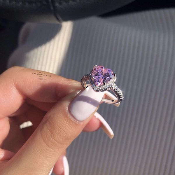 heart-shaped diamond ring wedding jewelry pink rhinestone love proposal ring white zircon plated full of diamond accessories, Golden;silver
heart-shaped diamond ring wedding jewelry pink rhinestone love proposal ring white zircon plated full of diamond accessories, Golden;silver