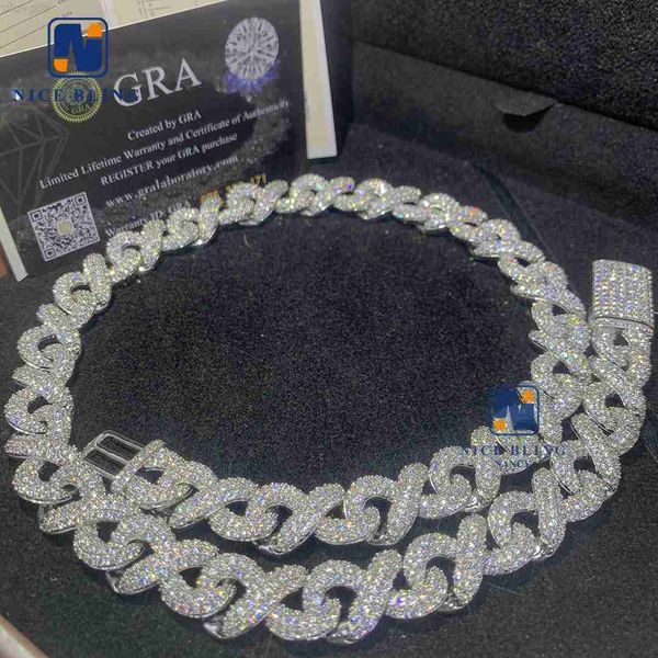 factory price s925 infinite necklace for men 13mm iced out moissanite jewelry custom diamond necklace luxury chain for men, Silver
factory price s925 infinite necklace for men 13mm iced out moissanite jewelry custom diamond necklace luxury chain for men, Silver