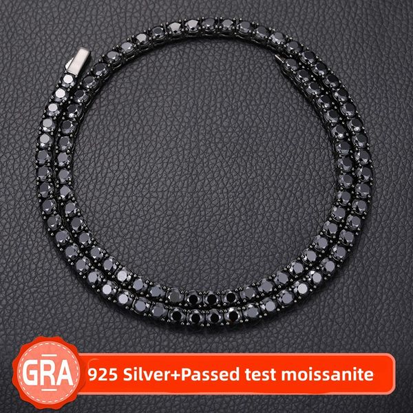 passed diamond test 16-24inch 925 sterling silver black gold plated 5mm black moissanite tennis chain necklace bracelet for men women nice g
passed diamond test 16-24inch 925 sterling silver black gold plated 5mm black moissanite tennis chain necklace bracelet for men women nice g