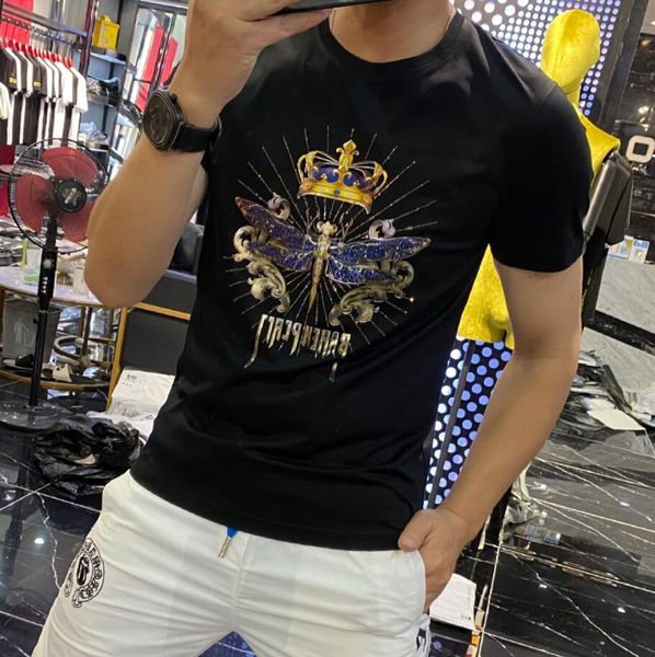 men's t-shirts 2023 european station summer new personalized trend slim fit dragonfly print t-shirt men's short sleeve, White;black
men's t-shirts 2023 european station summer new personalized trend slim fit dragonfly print t-shirt men's short sleeve, White;black