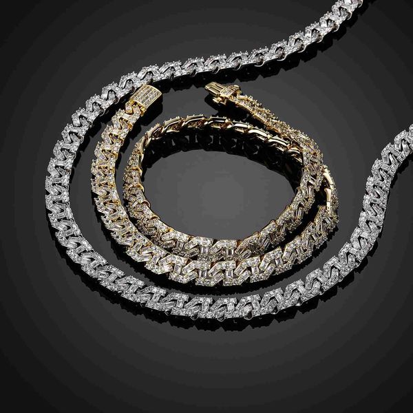 9mm wide hip hop bling iced out jewelry for men women vvs moissanite cuban link chain, Silver
9mm wide hip hop bling iced out jewelry for men women vvs moissanite cuban link chain, Silver