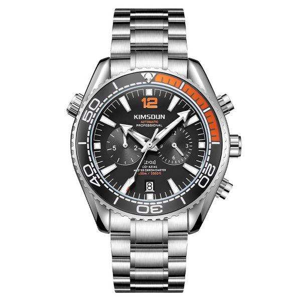 montre de luxe mens watches automatic mechanical watch 44mm sports watch case stainless steel strap luminous wristwatches, Slivery;brown
montre de luxe mens watches automatic mechanical watch 44mm sports watch case stainless steel strap luminous wristwatches, Slivery;brown