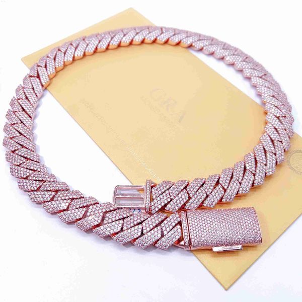 custom hip hop iced out 20mm 3 rows moissanite diamond miami cuban link chain necklace, Silver
custom hip hop iced out 20mm 3 rows moissanite diamond miami cuban link chain necklace, Silver