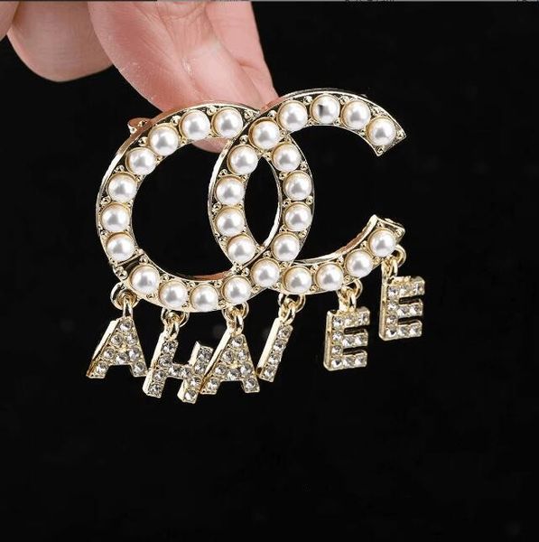 classic women men designer brand letter brooches 18k gold plated inlay crystal rhinestone jewelry brooch tassels pearl pin marry christmas p, Gray
classic women men designer brand letter brooches 18k gold plated inlay crystal rhinestone jewelry brooch tassels pearl pin marry christmas p, Gray