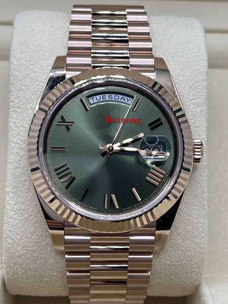 luxury wristwatch brand new 2023 day-date 40 olive green president 18k rose gold 228235 men's automatic watch, Slivery;brown
luxury wristwatch brand new 2023 day-date 40 olive green president 18k rose gold 228235 men's automatic watch, Slivery;brown