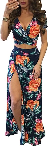 voikerdr dresses for women casual summer deep v split flower print maxi dresses for women, Red;black
voikerdr dresses for women casual summer deep v split flower print maxi dresses for women, Red;black