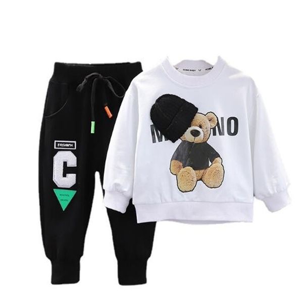 kids baby clothing sets cotton cartoon sweatshirt with pants two-piece set boys girls tracksuit spring autumn children clothes, White
kids baby clothing sets cotton cartoon sweatshirt with pants two-piece set boys girls tracksuit spring autumn children clothes, White