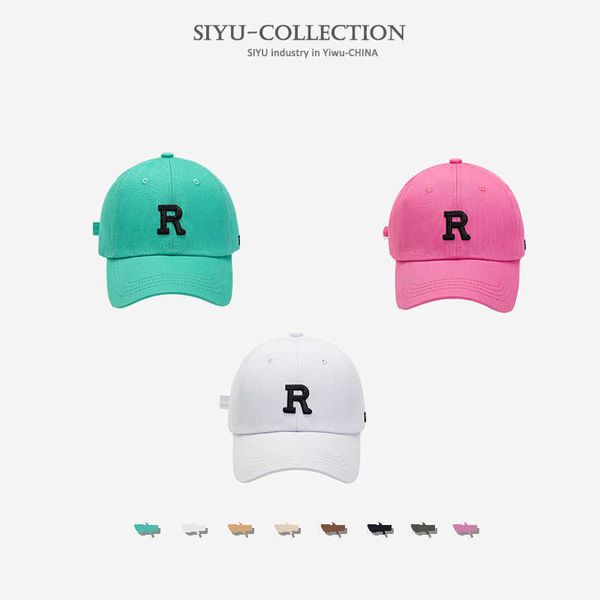 hat korean fashion simple letter r embroidered curved brim duck tongue hat men's outdoor sports sunscreen sun hat, Blue;gray
hat korean fashion simple letter r embroidered curved brim duck tongue hat men's outdoor sports sunscreen sun hat, Blue;gray