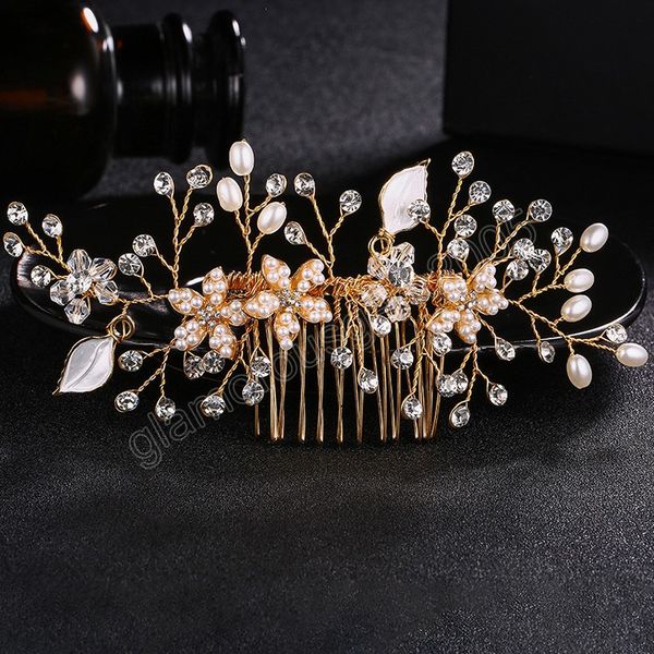 crystal rhinestone pearl hair comb clips bridal wedding jewelry hair accessories for women bride handmade hairpins tiara decor, Golden;white
crystal rhinestone pearl hair comb clips bridal wedding jewelry hair accessories for women bride handmade hairpins tiara decor, Golden;white