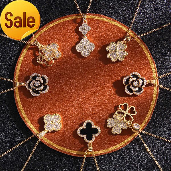 pendant necklaces four-leafed clover luxury necklace designers jewelry diamonds necklace women titanium steel gold-plated never fade not, Silver
pendant necklaces four-leafed clover luxury necklace designers jewelry diamonds necklace women titanium steel gold-plated never fade not, Silver
