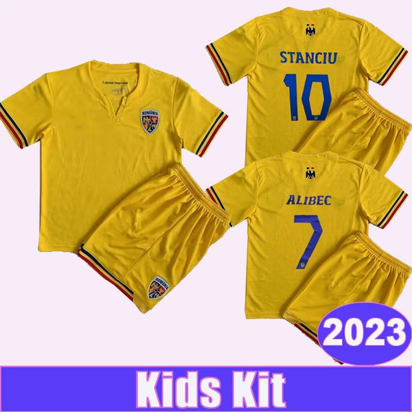 2023 romania stanciu kids kit soccer jerseys alibec stanciu home yellow child suit football shirts uniforms, Black
2023 romania stanciu kids kit soccer jerseys alibec stanciu home yellow child suit football shirts uniforms, Black