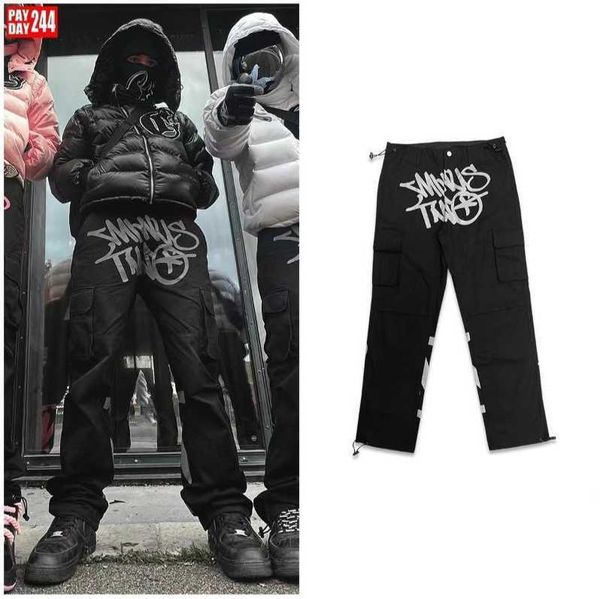 men's pants minus two cargo harajuku casual loose punk rock straight wide leg trouser streetwear pant retro street trend overalls pk, Black
men's pants minus two cargo harajuku casual loose punk rock straight wide leg trouser streetwear pant retro street trend overalls pk, Black