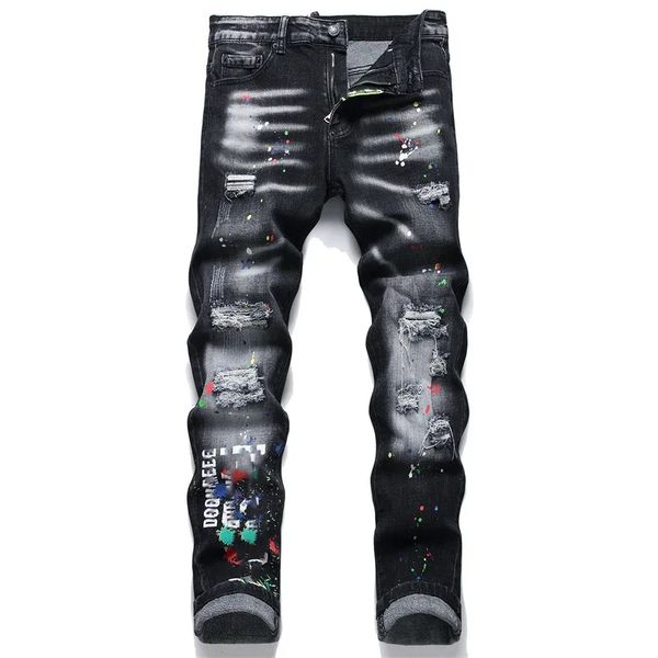men's jeans designer men's purple jeans men's embroidered patchwork ripped patch skinny jeans wide leg pants women's rip, Blue
men's jeans designer men's purple jeans men's embroidered patchwork ripped patch skinny jeans wide leg pants women's rip, Blue