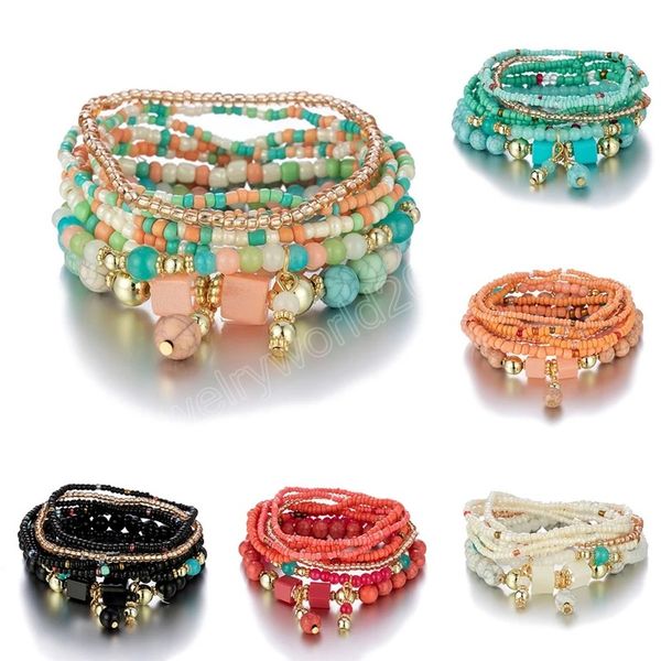 bohemia colorful rice beads bracelet set for women summer handmade beaded chain bangle female boho ethnic jewelry gift, Golden;silver
bohemia colorful rice beads bracelet set for women summer handmade beaded chain bangle female boho ethnic jewelry gift, Golden;silver
