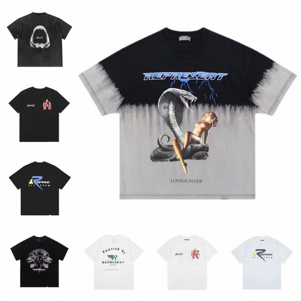 women designer t shirt crocodile python graphic tee sweatshirt men tshirt summer trend short sleeve casual shirts high street loose shirt, White
women designer t shirt crocodile python graphic tee sweatshirt men tshirt summer trend short sleeve casual shirts high street loose shirt, White
