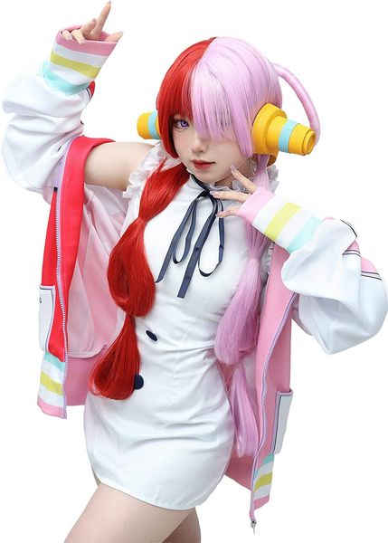 dazcos anime uta cosplay costume outfit jacket dress with sleeve cover for women halloween, Red;black
dazcos anime uta cosplay costume outfit jacket dress with sleeve cover for women halloween, Red;black