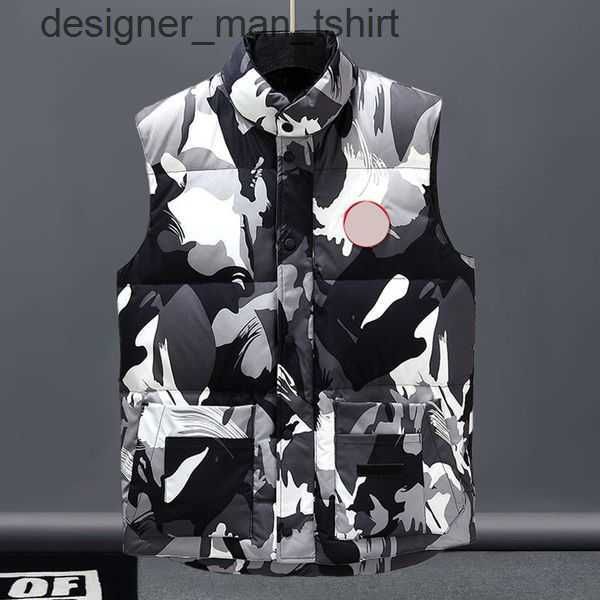 men's vests designer vest men's and women's sweatshirt authentic luxury goose feather material loose coat fashion trend coat, Black;white