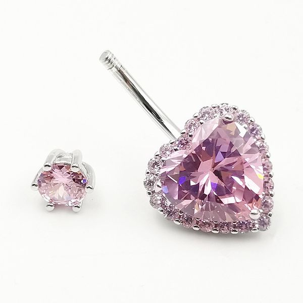wqfs s925 silver navel ring european and american diamond zircon pink heart nail piercing silver jewelry manufacturers wholesale
wqfs s925 silver navel ring european and american diamond zircon pink heart nail piercing silver jewelry manufacturers wholesale
