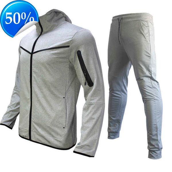 

nlkeniklTech fleece tracksuit jacket pant Designer thin one zip men sportwear women mens long sleeve jogger casual blue techfleece tracksuits womens, 16