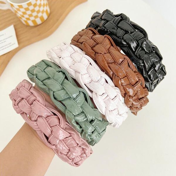 fashion women's hairband braided pu leather headband wide side headwear for summer hair accessories, Slivery;white
fashion women's hairband braided pu leather headband wide side headwear for summer hair accessories, Slivery;white