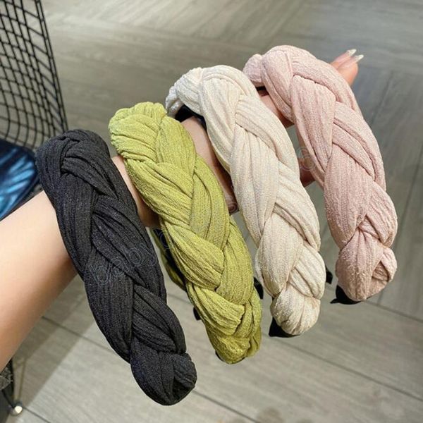fashion women's hair accessories handmade braided hairband pleated casual turban for headband, Slivery;white
fashion women's hair accessories handmade braided hairband pleated casual turban for headband, Slivery;white