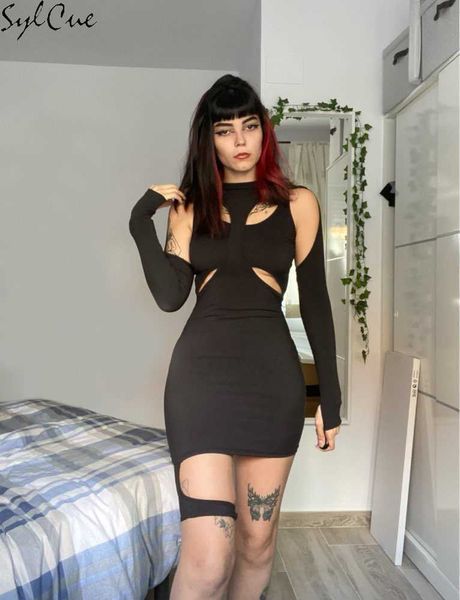 party dresses spring autumn casual high street style stretch slim cross hollow bodycon 2021 new simple black dress female 230322, White;black
party dresses spring autumn casual high street style stretch slim cross hollow bodycon 2021 new simple black dress female 230322, White;black