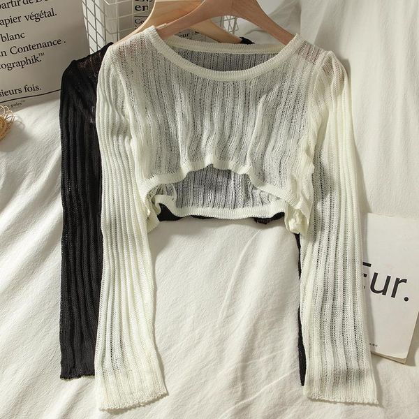 women's t-shirt t-shirts women summer long sleeve crop thin breathable hollow out korean style o-neck loose sun-proof chic all-match t, White
women's t-shirt t-shirts women summer long sleeve crop thin breathable hollow out korean style o-neck loose sun-proof chic all-match t, White