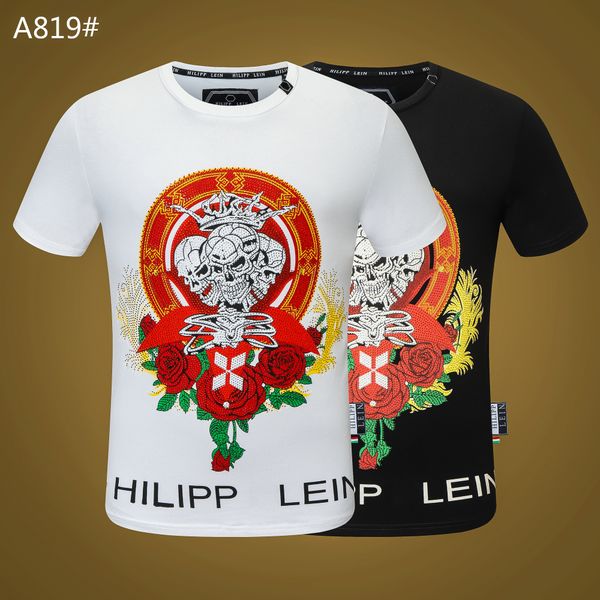 plein-plein t shirt mens metal letters embroidered european fashion streetwear trend round neck pullover 96, White;black
plein-plein t shirt mens metal letters embroidered european fashion streetwear trend round neck pullover 96, White;black