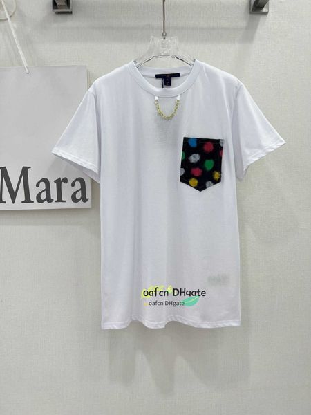 designer men's t-shirt men's shirt summer casual round neck pure cotton short sleeved high-quality pocket polka dot printed short, White;black
designer men's t-shirt men's shirt summer casual round neck pure cotton short sleeved high-quality pocket polka dot printed short, White;black