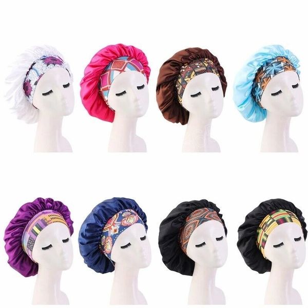 solid color satin wide printed elastic band nightcap fashion african womens hair care beauty sleeping hats, Blue;gray
solid color satin wide printed elastic band nightcap fashion african womens hair care beauty sleeping hats, Blue;gray