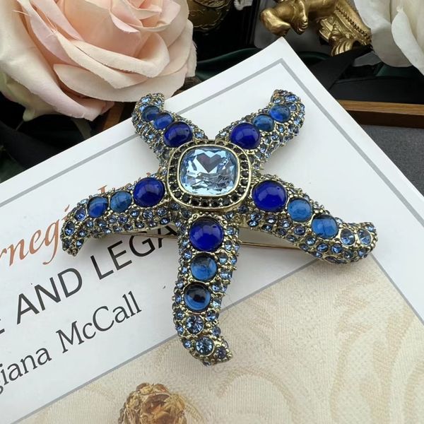 brooches medieval full diamond rhinestone inlaid with old glass starfish luxury designer brooch, Gray
brooches medieval full diamond rhinestone inlaid with old glass starfish luxury designer brooch, Gray