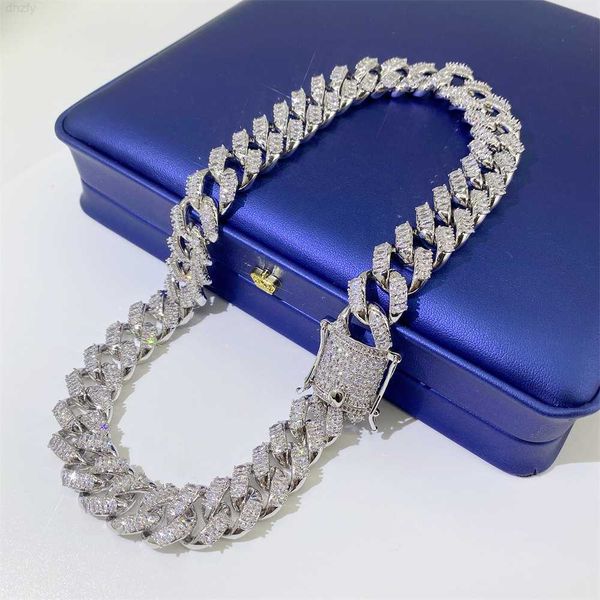 hip hop cuban link bracelet cubic zirconia 14k 18k gold plated necklace diamond zircon iced out moissanite cuban link chain, Silver
hip hop cuban link bracelet cubic zirconia 14k 18k gold plated necklace diamond zircon iced out moissanite cuban link chain, Silver