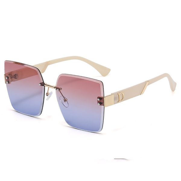 no frame cutting edge sunglasses elegant large frame tide sunglasses female ins round face street shooting glasses, White;black
no frame cutting edge sunglasses elegant large frame tide sunglasses female ins round face street shooting glasses, White;black