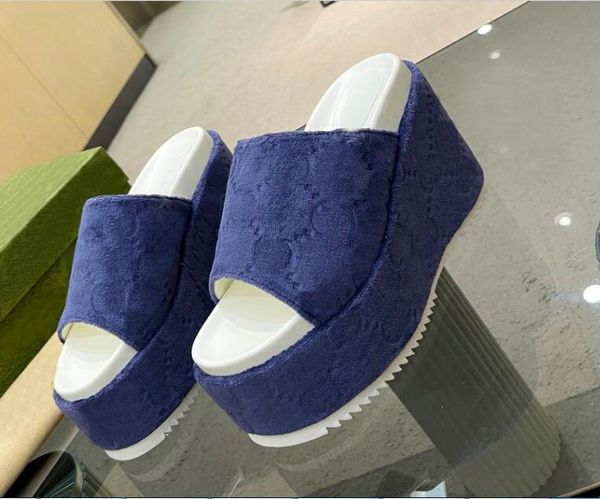 designer velvet slippers thick bottom sandals women letter embroidery slides lady platform wedges sandal beach high heel 35-41, Black
designer velvet slippers thick bottom sandals women letter embroidery slides lady platform wedges sandal beach high heel 35-41, Black
