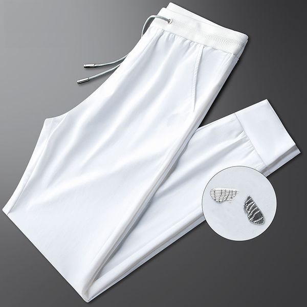 2023 new mens mens pants ice silk thin slim joker casual pants bundle feet pants harem pants men, Black
2023 new mens mens pants ice silk thin slim joker casual pants bundle feet pants harem pants men, Black