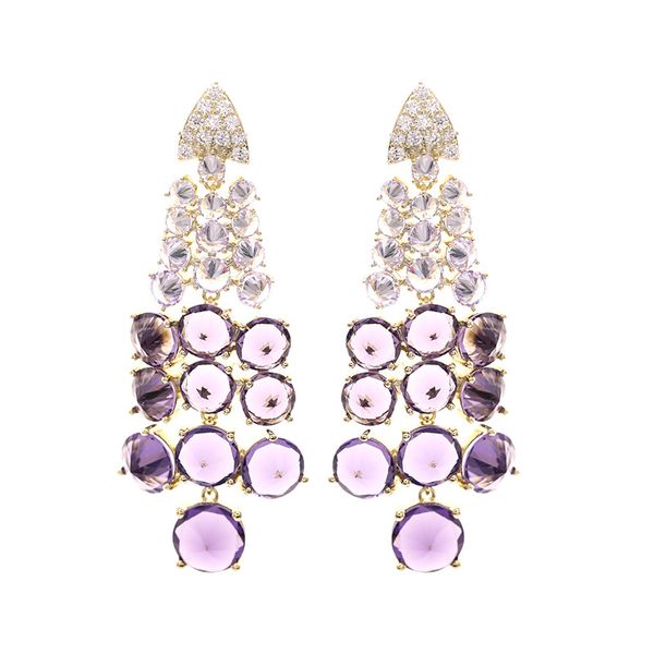 luxury designer purple crystal dangle earrings grape shape earrings women french style diamond geometry fruit hanging stud ear rings female, Silver
luxury designer purple crystal dangle earrings grape shape earrings women french style diamond geometry fruit hanging stud ear rings female, Silver