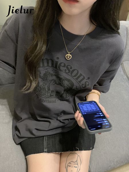 women's t-shirt jielur letter print female t-shirt summer fashion loose t shirts women short sleeve cool young bf harajuku dark grey 23, White
women's t-shirt jielur letter print female t-shirt summer fashion loose t shirts women short sleeve cool young bf harajuku dark grey 23, White