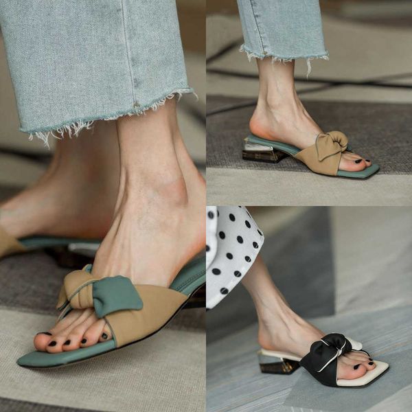 sandals summer women slippers solid butterfly knot square toe thick med heel lady sandals fashion sweet concise leisure female shoe 230322, Black
sandals summer women slippers solid butterfly knot square toe thick med heel lady sandals fashion sweet concise leisure female shoe 230322, Black